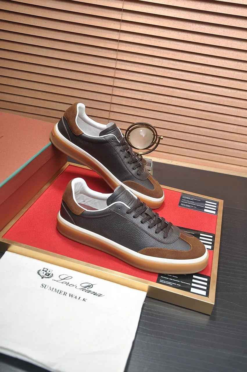 Men's men's shoes 💰540💶【𝐥𝐨𝐫𝐨 𝐏𝐢𝐚𝐧𝐚】lp classic loafers, an Italian treasure brand, the only brand that can match Hermès! Only after wearing it do we realize that we cannot let down our feet. The upper is imported cashmere, the lining of water-dyed cowhide ➕ the cowhide feet, the official original glass rubber outsole, and the pendant. Exclusive original packaging (tag ➕ brand paper ➕ outer box ➕ hand bag) code number: 38-45